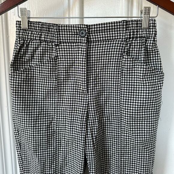 Urban Outfitters Womens Gingham Pants‎ XS Black White - Picture 3 of 9